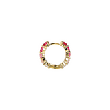 Colorful hoop earrings