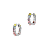 Colorful hoop earrings