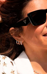 Colorful hoop earrings