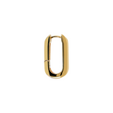 Yellow Gold Rectangle Earrings