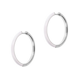 Orecchini Cerchi GRANDI Double Face oro e smalto colorato