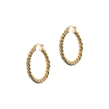 Torchon Earrings SMALL Hoops