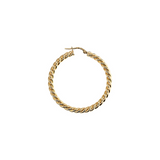 Torchon Earrings MEDIUM Hoops