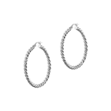 Torchon Earrings MEDIUM Hoops