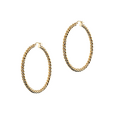 Torchon Earrings LARGE Hoops