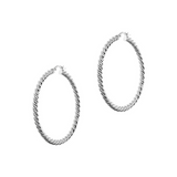Torchon Earrings LARGE Hoops
