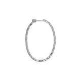 Large Oval Earrings with Zirconia