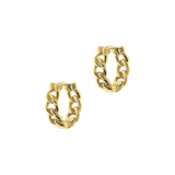 Small Chain Hoop Earrings