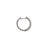 Orecchini Cerchi Baguette Bianchi e Rossi