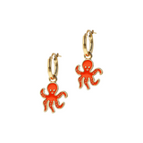 Taste of the Sea: Octopus/Chili/Lemon Earrings