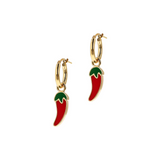 Taste of the Sea: Octopus/Chili/Lemon Earrings