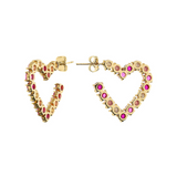 Zircon Heart Earrings