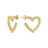 Zircon Heart Earrings