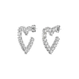 Zircon Heart Earrings