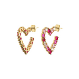 Zircon Heart Earrings