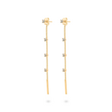 Colorful Zircon Stones Waterfall Earrings