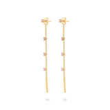 Colorful Zircon Stones Waterfall Earrings