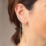 Colorful Zircon Stones Waterfall Earrings