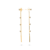 Colorful Zircon Stones Waterfall Earrings