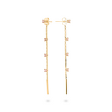 Colorful Zircon Stones Waterfall Earrings