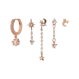 Set of 5 Mini Drop Earrings