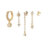 Set of 5 Mini Drop Earrings