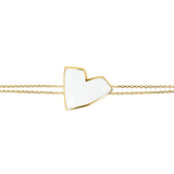 Enamel Heart Bracelet Large Size by Netali Nissim