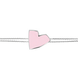 Enamel Heart Bracelet Large Size by Netali Nissim