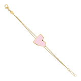 Enamel Heart Bracelet Large Size by Netali Nissim