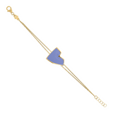 Enamel Heart Bracelet Large Size by Netali Nissim