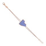 Enamel Heart Bracelet Large Size by Netali Nissim