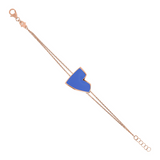 Enamel Heart Bracelet Large Size by Netali Nissim