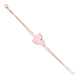 Enamel Heart Bracelet Large Size by Netali Nissim