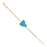 Enamel Heart Bracelet Large Size by Netali Nissim