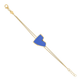 Enamel Heart Bracelet Large Size by Netali Nissim