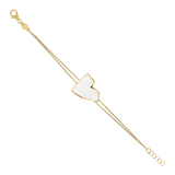 Enamel Heart Bracelet Large Size by Netali Nissim