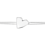 Enamel Heart Bracelet Large Size by Netali Nissim