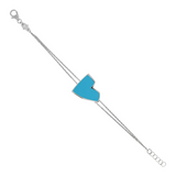 Enamel Heart Bracelet Large Size by Netali Nissim