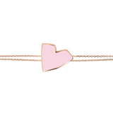 Enamel Heart Bracelet Large Size by Netali Nissim