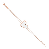 Enamel Heart Bracelet Large Size by Netali Nissim