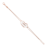 Red Mouth Bracelet Large Size by Netali Nissim