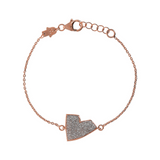 Bracciale Cuore Rosso o Glitterato – Misura Piccola by Netali Nissim
