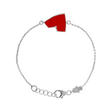 Bracciale Cuore Rosso o Glitterato – Misura Piccola by Netali Nissim