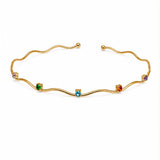 Collana Rigida Onde di Luce