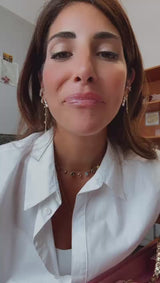 Singolo Orecchino Farfalle con Catenella a Doppio Buco