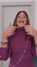 Collana Ciondolini Lunga – Multicolor Rosé