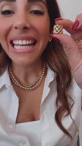 Orecchino Ear Cuff Corona a X