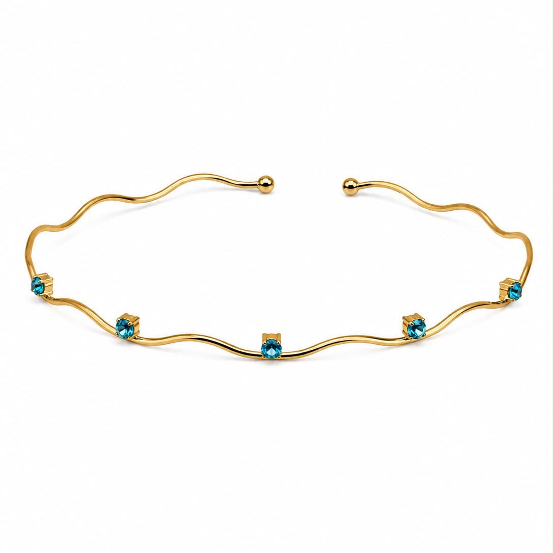 Collana Rigida Onde di Luce