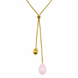 Collana lunga regolabile con pietra