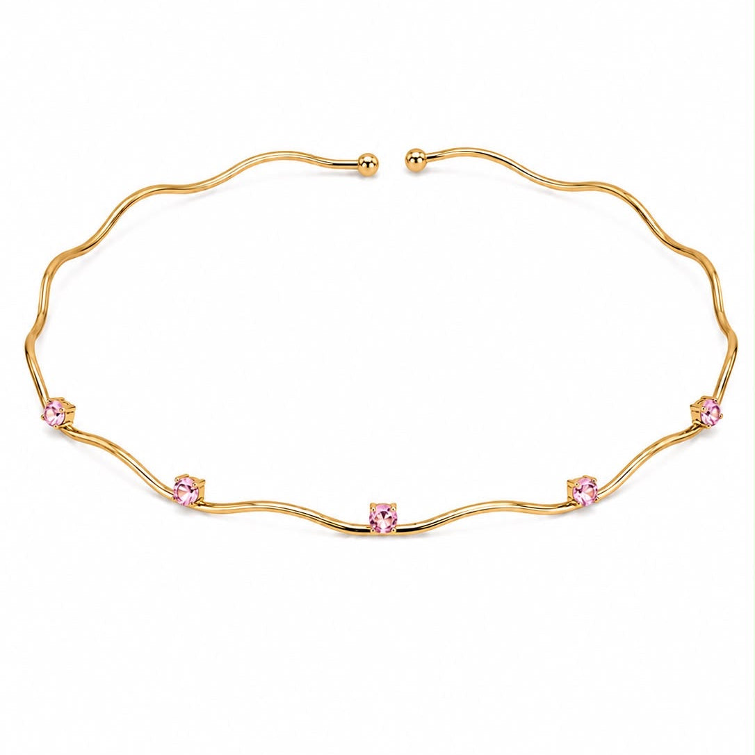 Collana Rigida Onde di Luce